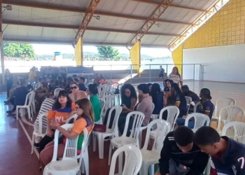 Palestra do ALI Iago Moreira na Escola Municipal Rotary São Luiz em abril de 2026
