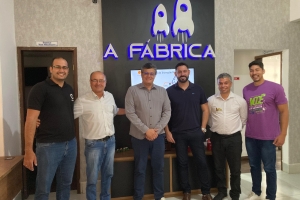 Visita do Hugo Felipe - Prefeito de Engenheiro Navarro à Aceleradora A Fábrica