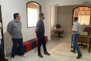 Visita do Hugo Felipe - Prefeito de Engenheiro Navarro à Aceleradora A Fábrica